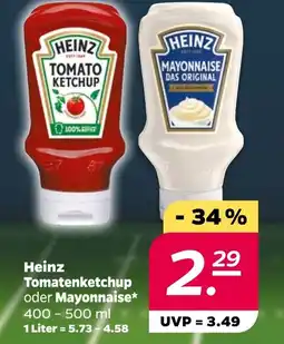 NETTO Heinz Tomatenketchup oder Mayonnaise Angebot