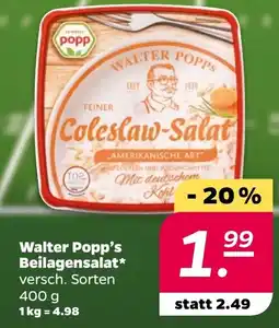 NETTO Walter Popp's Beilagensalat Angebot