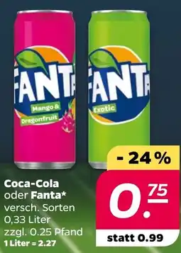 NETTO Coca-Cola oder Fanta Angebot