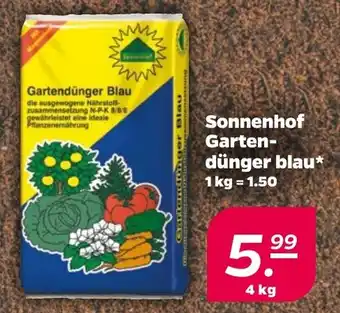 NETTO Sonnenhof Garten- dünger blau Angebot