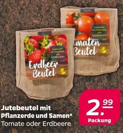 NETTO Jutebeutel mit Pflanzerde und Samen Angebot