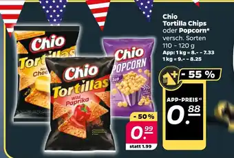 NETTO Chio Tortilla Chips oder Popcorn Angebot