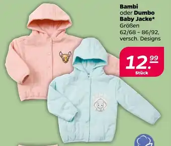 NETTO Bambi oder Dumbo Baby Jacke Angebot