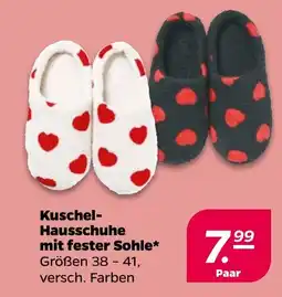 NETTO Kuschel- Hausschuhe mit fester Sohle Angebot