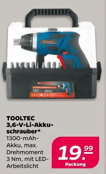 NETTO TOOLTEC 3,6-V-Li-Akku- schrauber Angebot