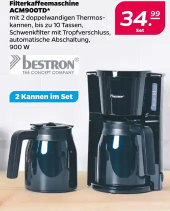 NETTO Filterkaffeemaschine ACM900TD bestron Angebot