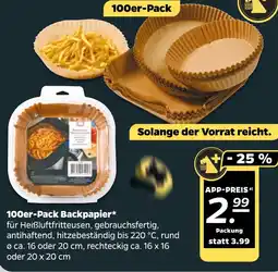 NETTO 100er-Pack Backpapier Angebot