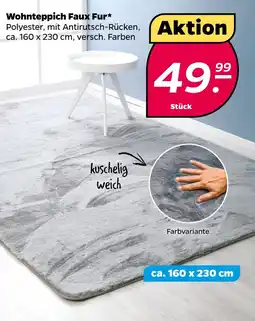 NETTO Wohnteppich Faux Fur Angebot