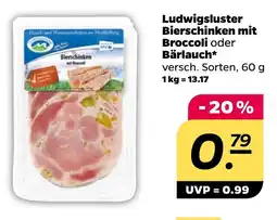 NETTO Ludwigsluster Bierschinken mit Broccoli oder Bärlauch Angebot