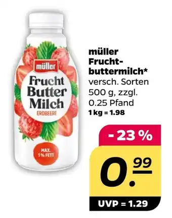 NETTO müller Frucht- buttermilch Angebot