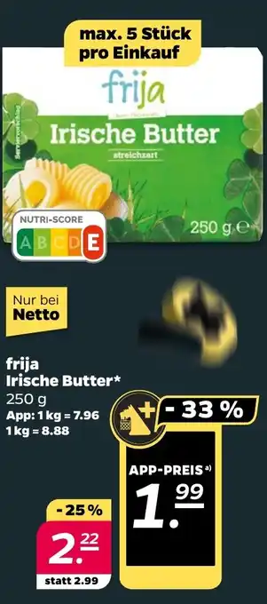 NETTO frija Irische Butter Angebot