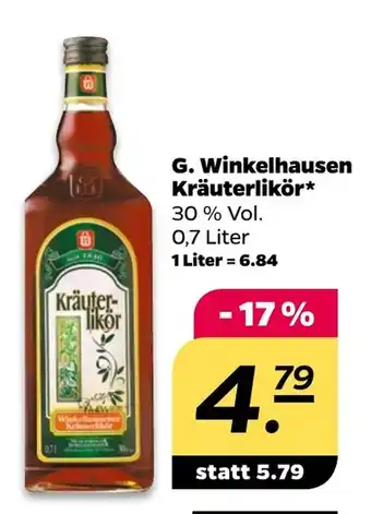 NETTO G. Winkelhausen Kräuterlikör Angebot