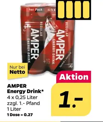 NETTO AMPER Energy Drink Angebot