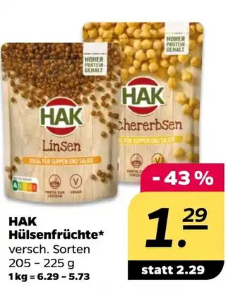 NETTO HAK Hülsenfrüchte Angebot