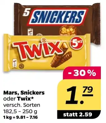 NETTO Mars, Snickers oder Twix Angebot