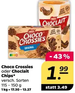 NETTO Choco Crossies oder Choclait Chips Angebot