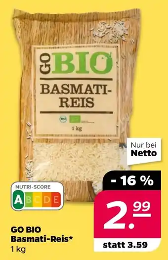 NETTO GO BIO Basmati-Reis Angebot