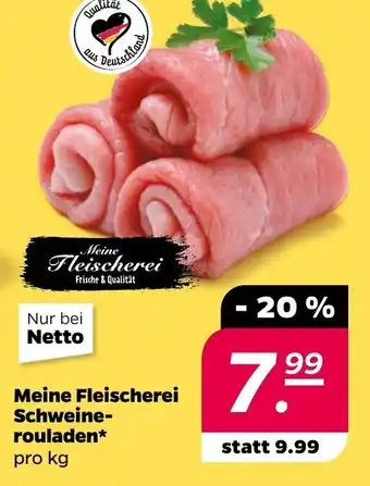 NETTO Meine Fleischerei Schweine- rouladen Angebot