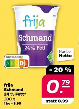 NETTO frija Schmand 24% Fett Angebot