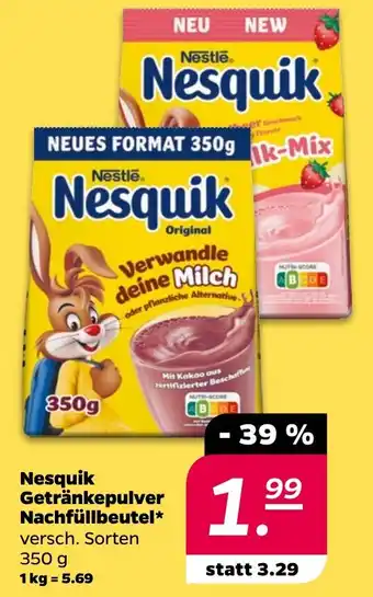 NETTO Nesquik Getränkepulver Nachfüllbeutel Angebot