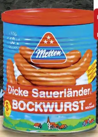 Edeka Metten Dicke Sauerländer Bockwurst Angebot