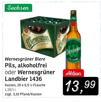 KONSUM Wernesgrüner Biere Angebot