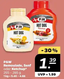 NETTO P&w remoulade, senf oder ketchup Angebot