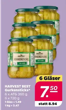 NETTO Harvest best gurkensticks Angebot