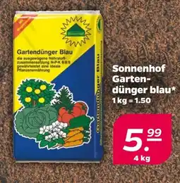 NETTO Sonnenhof gartendünger blau Angebot