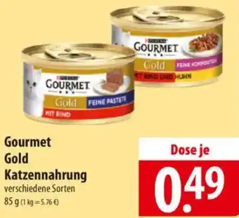 Famila Nord Ost Gourmet Gold Katzennahrung Angebot