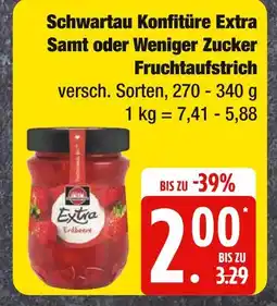 Edeka Schwartau konfitüre extra samt oder weniger zucker fruchtaufstrich Angebot