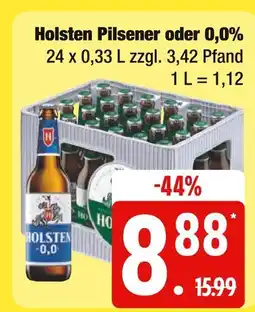 Edeka Holsten pilsener oder 0,0% Angebot