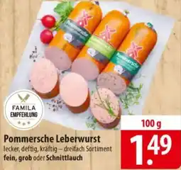 Famila Nord Ost Pommersche Leberwurst Angebot