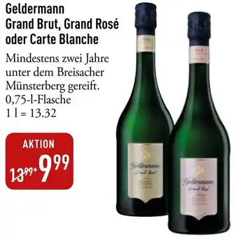 Galeria Markthalle Geldermann Grand Brut, Grand Rosé oder Carte Blanche Angebot