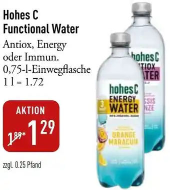 Galeria Markthalle Hohes C Functional Water Angebot