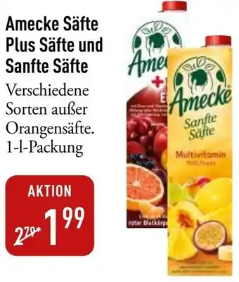 Galeria Markthalle Amecke Säfte Plus Säfte und Sanfte Säfte Angebot