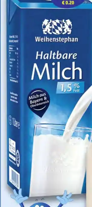 Edeka Weihenstephan Haltbare Milch Angebot