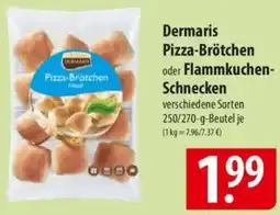 Famila Nord Ost Dermaris Pizza-Brötchen oder Flammkuchen Schnecken Angebot