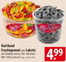 Famila Nord Ost Red Band Fruchtgummi oder Lakritz Angebot