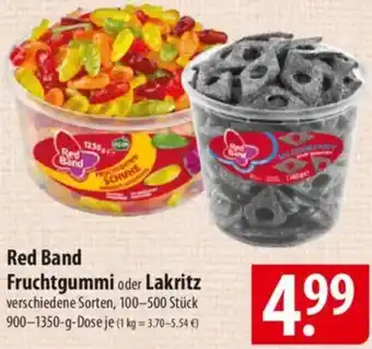 Famila Nord Ost Red Band Fruchtgummi oder Lakritz Angebot