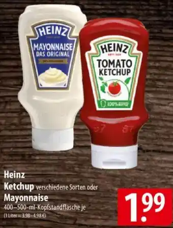 Famila Nord Ost Heinz Ketchup oder Mayonnaise Angebot