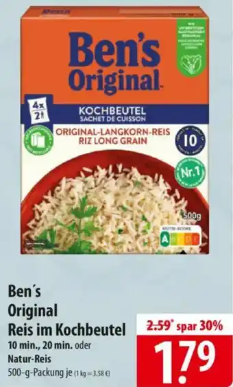 Famila Nord Ost Ben's Original Reis im Kochbeutel Angebot