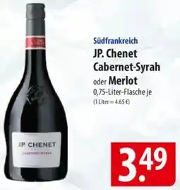 Famila Nord Ost Südfrankreich JP. Chenet Cabernet-Syrah oder Merlot Angebot