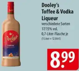 Famila Nord Ost Dooley's Toffee & Vodka Liqueur Angebot