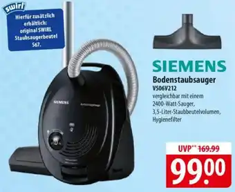 Famila Nord Ost SIEMENS Bodenstaubsauger VS06V212 Angebot