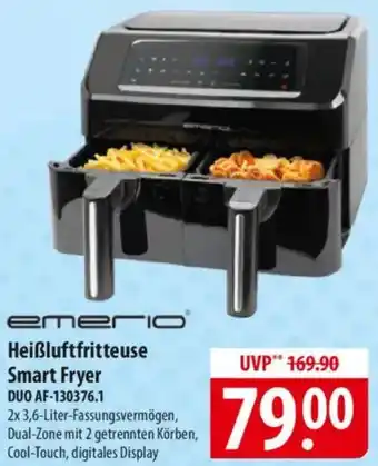 Famila Nord Ost Emerio Heißluftfritteuse Smart Fryer DUO AF-130376.1 Angebot