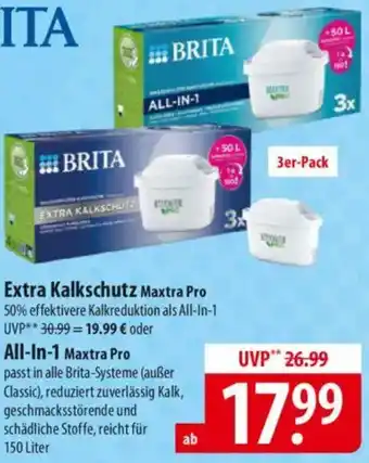 Famila Nord Ost BRITA Extra Kalkschutz Maxtra Pro Angebot