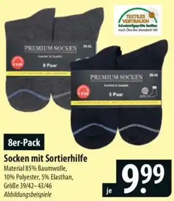 Famila Nord Ost Socken mit Sortierhilfe Angebot