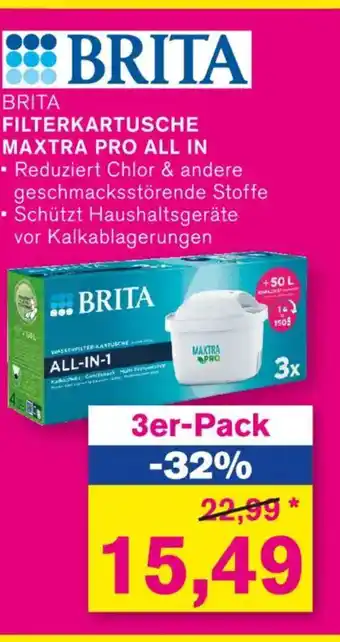 KODi BRITA FILTERKARTUSCHE MAXTRA PRO ALL IN Angebot