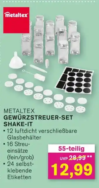 KODi metaltex GEWÜRZSTREUER-SET SHAKE-IT Angebot